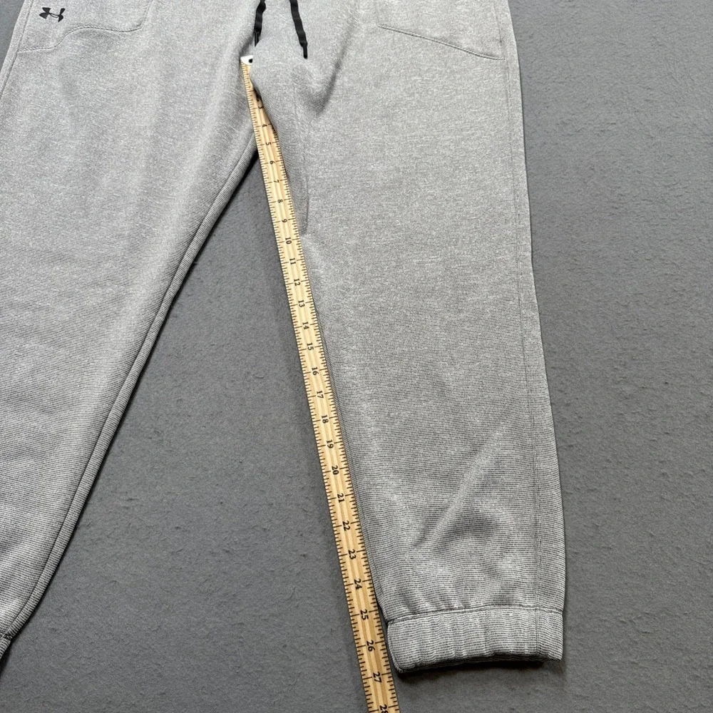 Under Armour Sweatpants Men's 2XL Gray ColdGear Loose Fleece Joggers Activewear - Picture 4 of 8